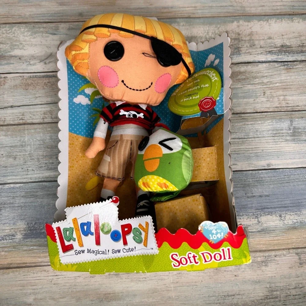 Lalaloopsy Soft Doll Pirate Patch Treasure chest Boy Plush‎ Stuffed